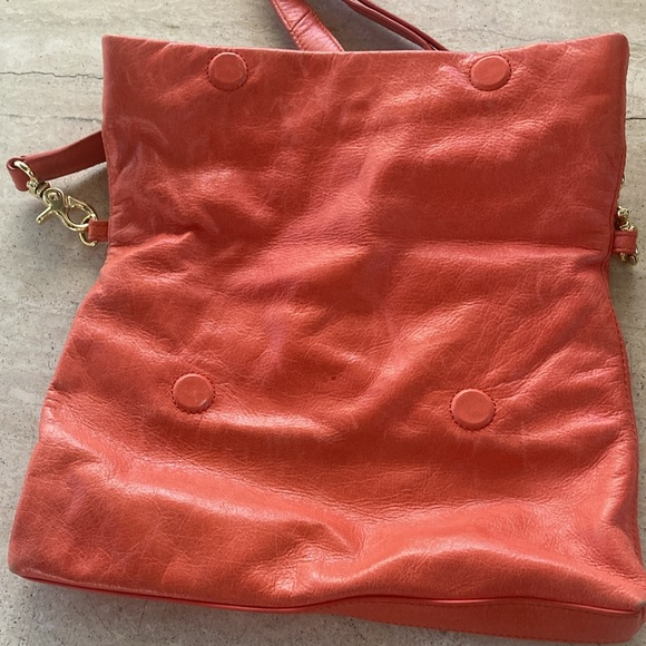 Tory Burch Dena 3-Way Orange Leather Crossbody Bag - Picture 3 of 6